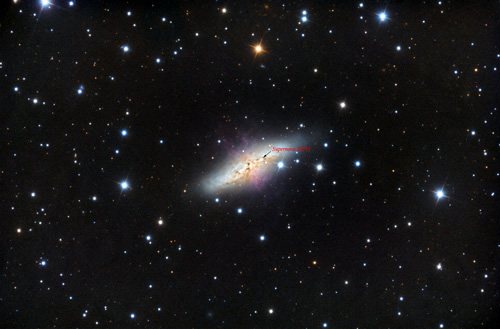 M82 with SN2014J